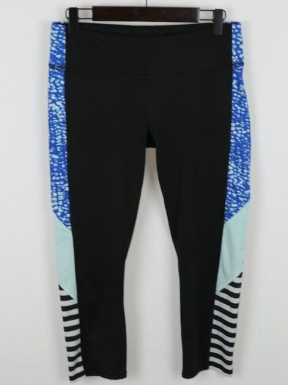 C9 by Champion DuoDry Women's Medium Black Blue Mid Rise Crop Athletic Leggings